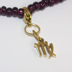 Refined Virgo Zodiac Charm